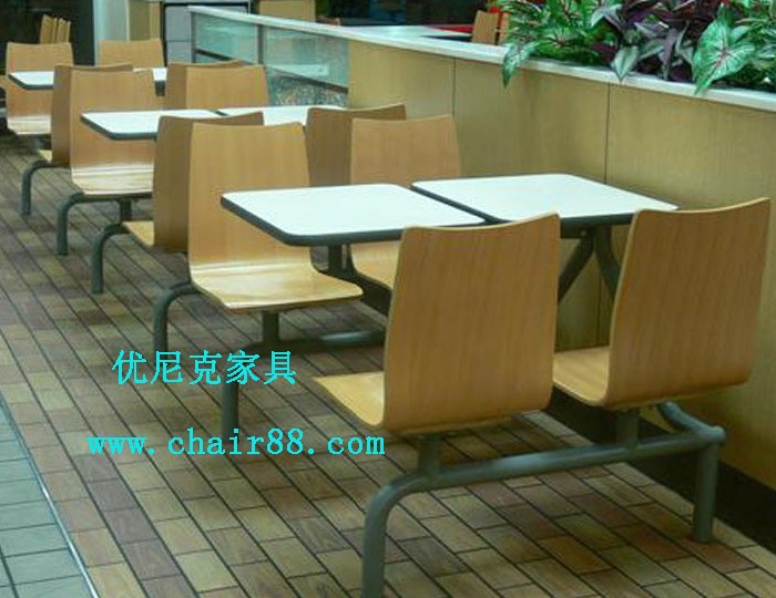 四人快餐桌椅|肯德基快餐桌椅|麦当劳快餐桌椅信息