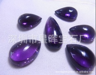 天然石紫水晶裸石戒面紫水晶宝石戒面紫水晶半成品裸石戒面信息