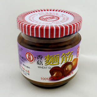 台湾食品原装进口罐头食品金兰香菇面筋12*180g/箱批发团购信息