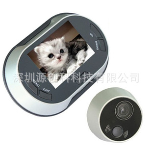 电子猫眼3.5寸可视门铃防盗门镜拍照智能猫眼酒店数字门铃信息