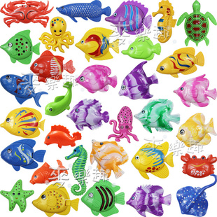 散装磁性磁力儿童钓鱼玩具超款大号双面鱼长9-12CM戏水玩具信息