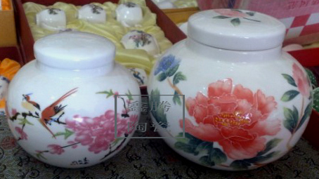 粉彩花鸟茶叶罐，精品陶瓷茶叶罐信息