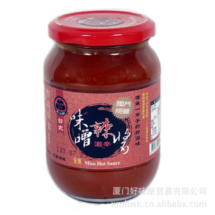 批发台湾进口食品黑豆师味增辣醬380g*12瓶信息