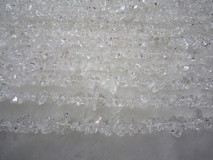 天然水晶散珠批发90厘米长串3A级白水晶碎石碎水晶消磁厂家直销信息