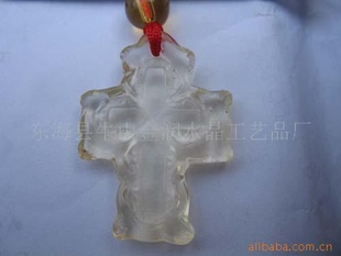 东海天然水晶花形十字架工艺品厂价直销信息