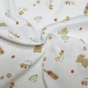 棉毛布40支全棉精梳双面针织印花布宝宝面料信息