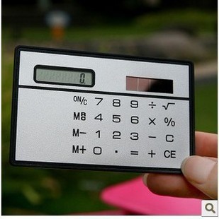 407高档超薄型便携式卡片计算器太阳能计算器15g信息