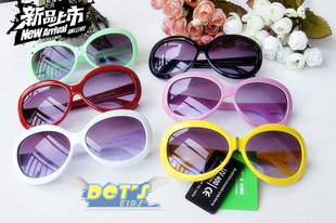 韩版DCT儿童太阳眼镜糖果框架墨镜宝宝复古款防紫外UV400信息