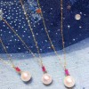 Ruby Gemstone Pearl Jewelry