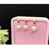 18K Gold Pearl Earrings