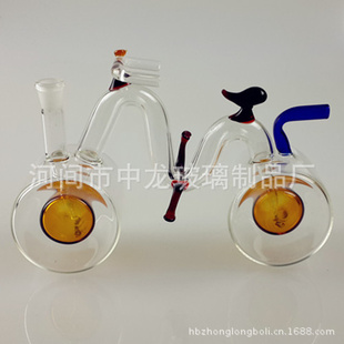 厂家出售亚克力水烟壶经典玻璃双重过滤烟具【大号自行车】信息