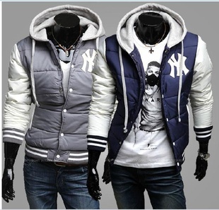 【秋冬新款】跨季先发纽约洋基队NY标志个性连帽棒球式棉衣信息
