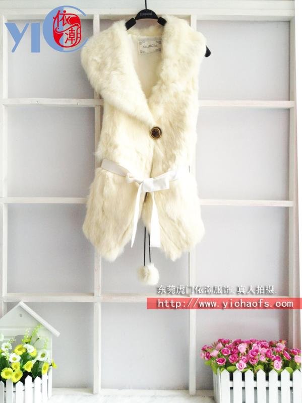 尊贵奢华皮草马甲批发濑兔毛皮草厂家直销信息