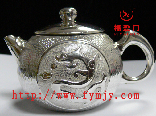纯银茶具 中式银壶 DB41龙凤呈祥纯银小茶壶信息