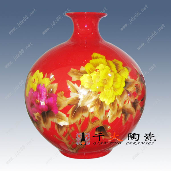 陶瓷花瓶 麦杆画花瓶 色釉花瓶 花瓶生产厂家信息