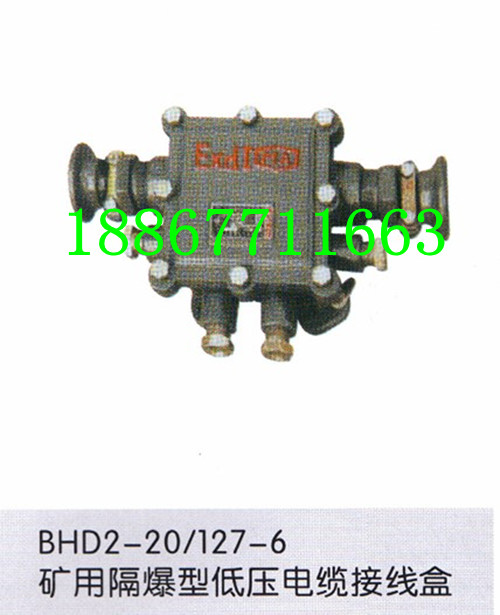 矿用防爆低压接线盒BHD2-20/127-6T参数信息