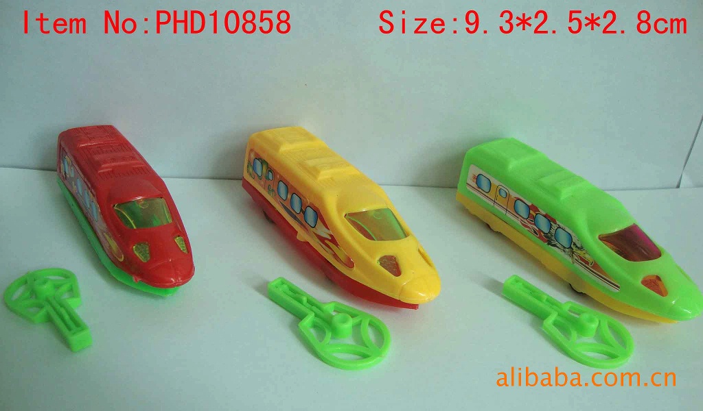 3色挺力火车弹力车塑料玩具车赠品促销小玩具信息