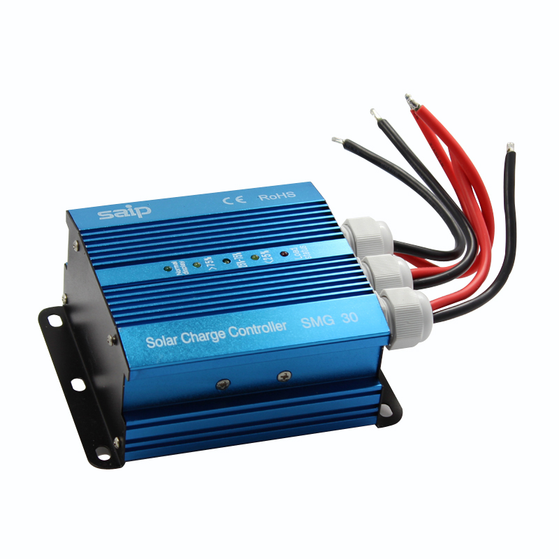 SMG40A铝壳太阳能板光伏控制器 12V/24电池充电控制信息