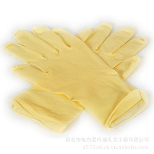 高级净化无粉乳胶手套，9寸，12寸，光，麻面。信息