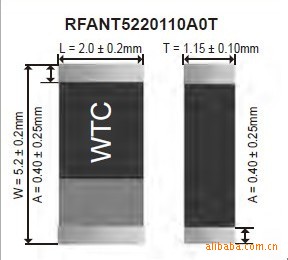 2.4GHz蓝牙/无线局域网芯片天线RFANT5220110A信息