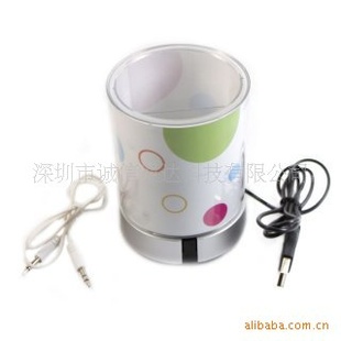 【厂价直销】YX1USB迷你音箱/4口USBHUB+小音响/带夜灯笔筒信息