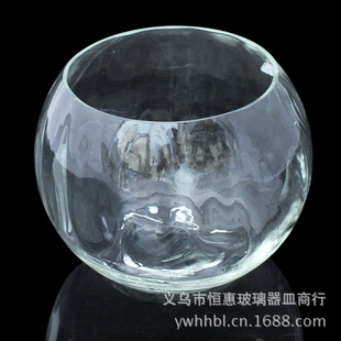 厂家直供15圆球水培植物花瓶鱼缸透明玻璃花瓶批发.。信息