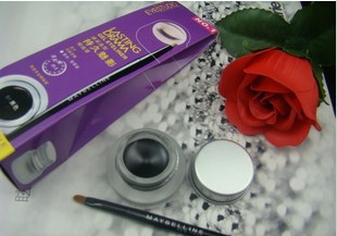 美宝莲睛采造型持久魅影眼线膏美宝莲眼线膏不晕染送眼线刷信息