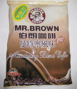 台湾伯朗曼特宁二合一咖啡10.5g*50包*10袋/箱信息
