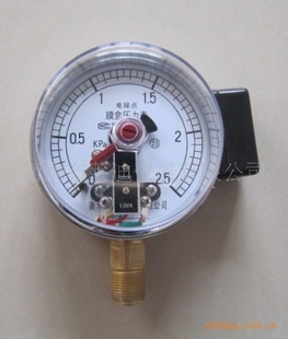 厂家销售膜盒电接点压力表YEXC100微压表膜盒表气压表信息