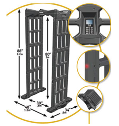 安检门MSCOPE便携式安检门信息