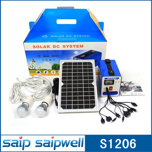 S1206太阳能发电机太阳家用照明太阳能手机充电光伏发电机信息
