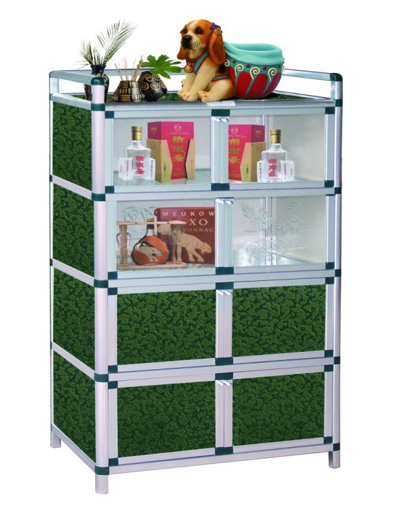 供应多功能铝合金茶水柜信息