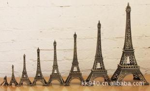 22CM复古zakka法国巴黎埃菲尔铁塔摆饰模型拍摄道具家居装饰信息