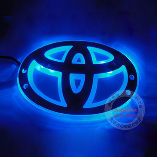 2010新款丰田卡罗拉新威弛凯美瑞专用汽车LED车标背光灯背灯信息