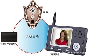 价格优惠康鑫泰品牌远距离室内传输3.5寸无线电子可视猫眼信息