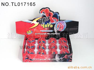 塑胶玩具YOYO蜘蛛侠溜溜球双灯Tl017165信息