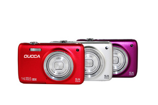 OUCCA欧卡DC－T508新款超薄数码相机，5倍光学变焦，1400万像素信息