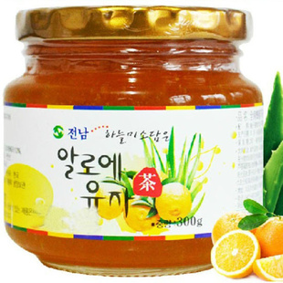 韩国原装进口全南蜂蜜柚子茶清火补血养颜口感好300g信息