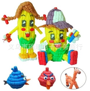 创意DIY魔法玉米儿童拼装玩具益智玩具安全环保信息