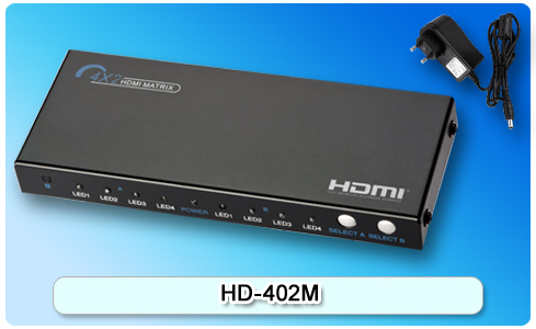 HDMI 四进二出矩阵开关HD-402M信息