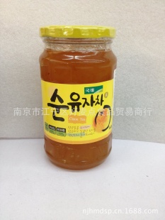 韩国休闲食品批发韩国KJ国际蜂蜜柚子茶560g*12瓶/箱信息