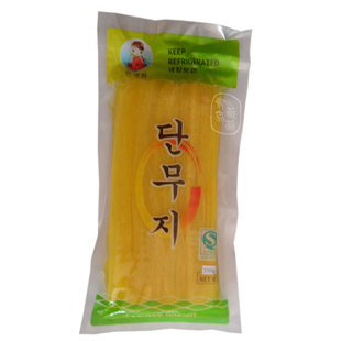批发韩国紫菜包饭用大根腌汁萝卜条350克韩广和寿司甜萝卜信息
