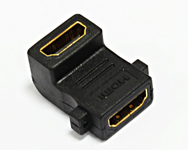HDMI 转接头 A/F TO A/F,带双耳，正面90度信息