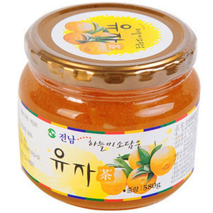 韩国原装进口全南蜂蜜柚子茶清火补血养颜口感好580g信息