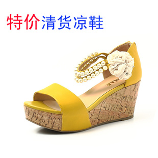 厂家直销2012新款夏季凉鞋/真皮坡跟女式凉鞋批发/一件代发货信息