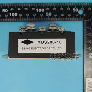 MDS200-16MDS200A1600V五脚整流模块54*94大电流三相整流器信息