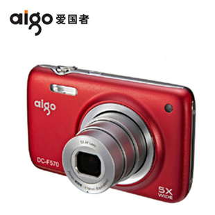 Aigo/爱国者F570数码相机专业家用高清摄像1400万像素信息