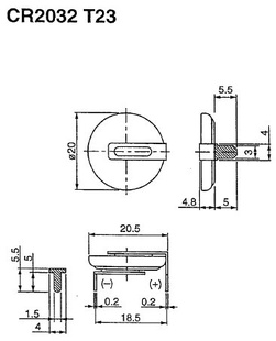 OEM定制加工万胜CR2032T23脚位环保焊片价格实惠信息