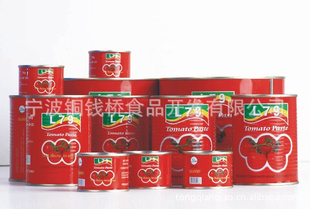 番茄酱罐头，罐装70-4500g，铜钱桥外销品牌信息