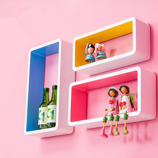 创意隔板收纳置物架隔板置物架壁挂格子创意格子格子架信息